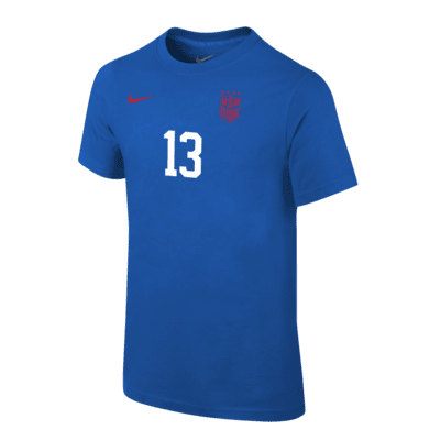 Alex Morgan USWNT Big Kids Nike Soccer T Shirt. Nike